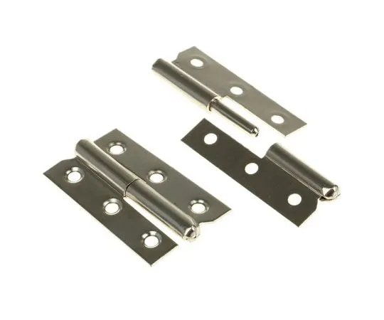 63-7473-05 Pinet Nickel Plated Steel Concealed Hinge with a Lift-off Pin Left-Handed Screw, 50mm x 30mm x 1.2mm 14-7-3395