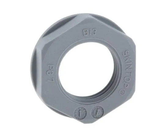 63-7546-61 Lapp Grey Fibreglass PA Cable Gland Locknut, PG7 Thread, IP68 53019000