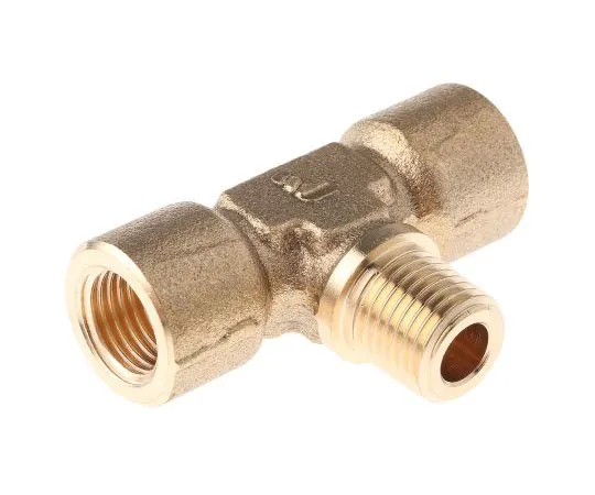 63-7484-83 Legris Brass 1/4 in BSPP Female x 1/4 in BSPP Female Branch Tee Threaded Fitting 0158 13 13