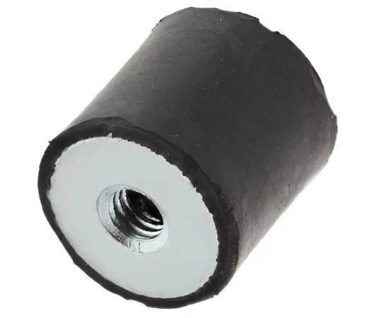 63-7440-68 FIBET 2020DD06-45 20mm Shock Mount M6 20mm Diameter 18.4kg Compression Load 4mm, Female to Female Natural Rubber 2020DD06-45