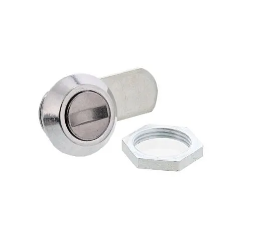 63-7501-40 Euro-Locks a Lowe & Fletcher group ******* Panel to Tongue Depth 9.5mm Chrome Plated Camlock, Coin/Screwdriver to unlock B715032