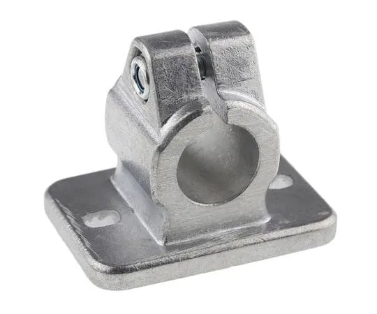 63-7534-11 Rose+Krieger Die Cast Aluminium FK Flange Clamp, 25.1mm Round Tube 12250000020