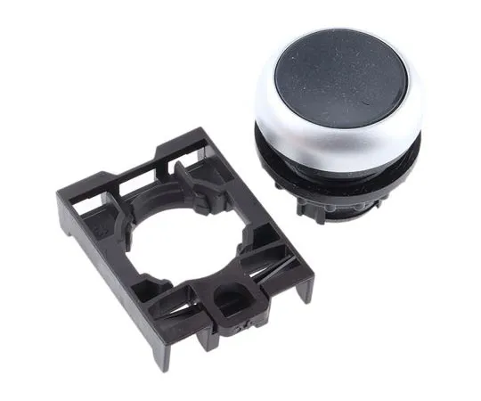 63-7526-51 Eaton M22 Series, Black Push Button Head, Maintained, 22mm Cutout 78635778 & M22-DR-S+M22-A