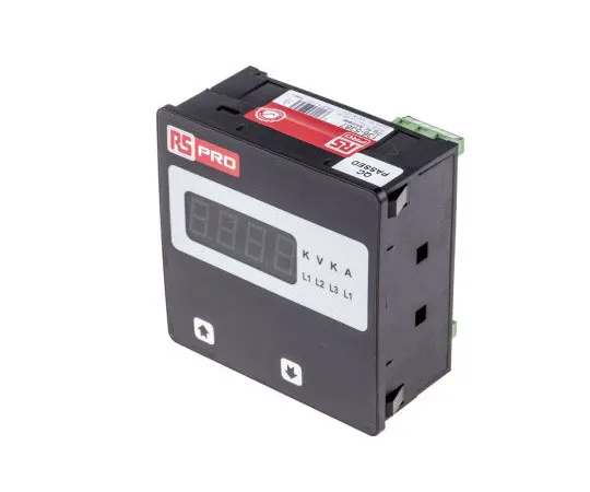 63-7366-15 RS PRO LED Digital Ammeter 4-Digits AC ±0.5% + 1 Digit 0°C to +50°C, 136-5387