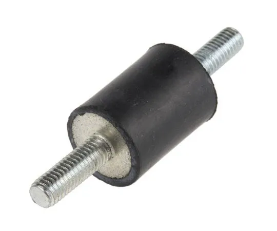 63-7392-20 RS PRO 20mm Shock Mount M5 15mm Diameter 12kg Compression Load, Male to Male Natural Rubber 171-2569