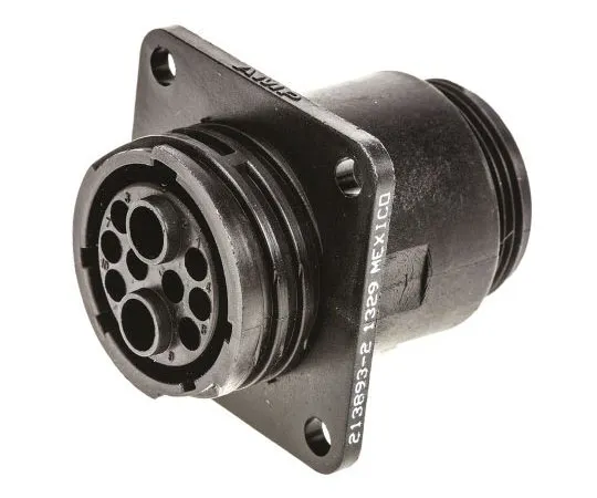 63-7504-51 TE Connectivity CPC Series 6 Series Panel Mount Connector, 10 contacts Socket 213893-2