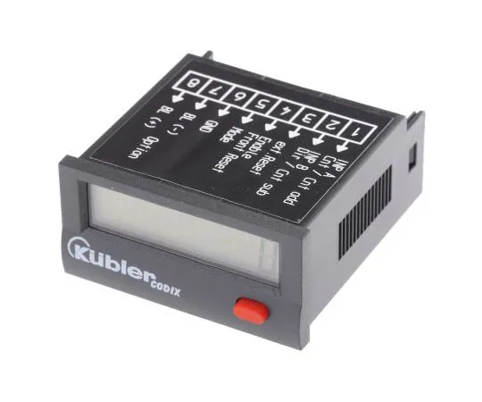 63-7542-40 Kubler 8 Digit, LCD, Digital Counter, 12kHz, 4 → 30 V dc 6.131.012.851