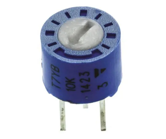 63-7512-71 10kΩ Through Hole Trimmer Potentiometer 0.5W Top Adjust Vishay T7 Series T7YB103MT20