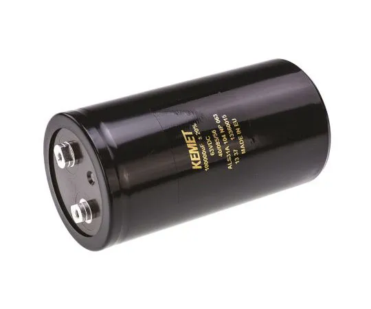 63-7516-99 KEMET 0.1F 63V dc Aluminium Electrolytic Capacitor, Stud Mount 77 x 146mm +85°C 77mm 146mm ALS31A104NP063
