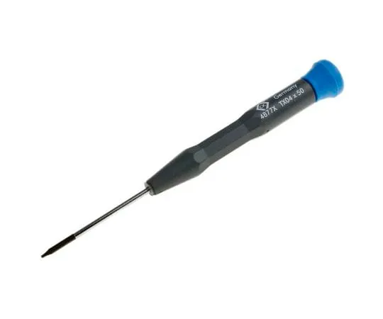63-7499-54 CK Torx Ergonomic Screwdriver T4 Tip 50 mm Chrome Vanadium Molybdenum Steel T4877X 04