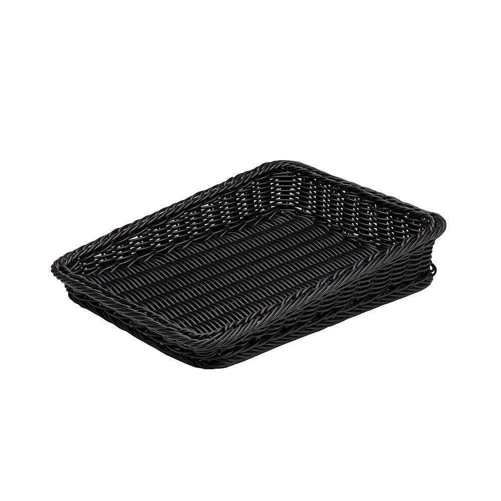 62-6402-74 Resin Futabuchi Display Basket Tilted Large Black 91-027B
