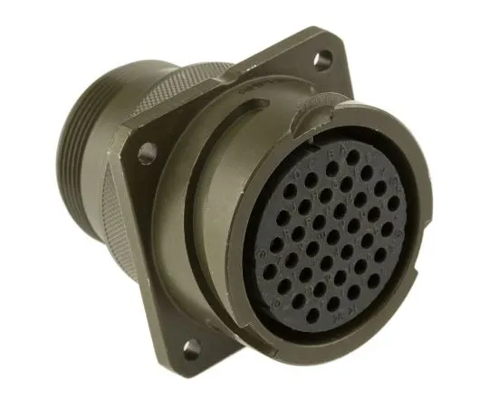 63-7545-67 Amphenol 97B Series, 37 Way Wall Mount MIL Spec Circular Connector Receptacle, Socket Contacts,Shell Size 28, Bayonet 97B-3100A28-21S