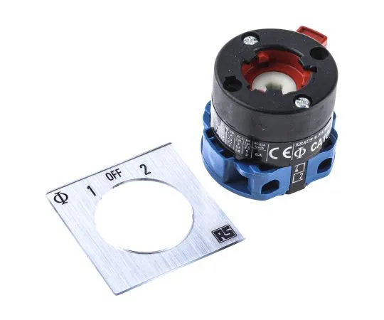 63-7431-78 Kraus & Naimer, SP 3 Position 60° Rotary Switch, 690 V, 20 A, Knob, Spring Return Actuator CA10A214/GBA002*FT