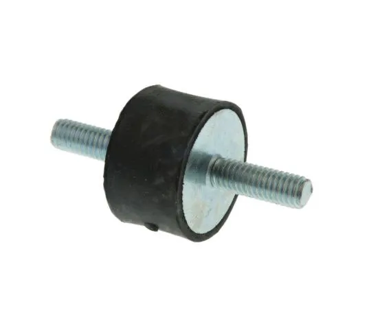 63-7477-83 FIBET 2515VV18-45 15mm Shock Mount M6 25mm Diameter 45kg Compression Load 3mm, Male to Male Natural Rubber 2515VV18-45