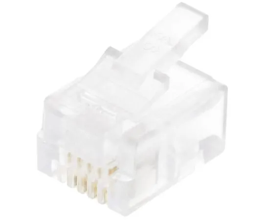 63-7373-50 Bel-Stewart Cat3 6P/4C Straight Cable Mount Male Modular Plug UTP RJ14 Connector 940-SP-3046