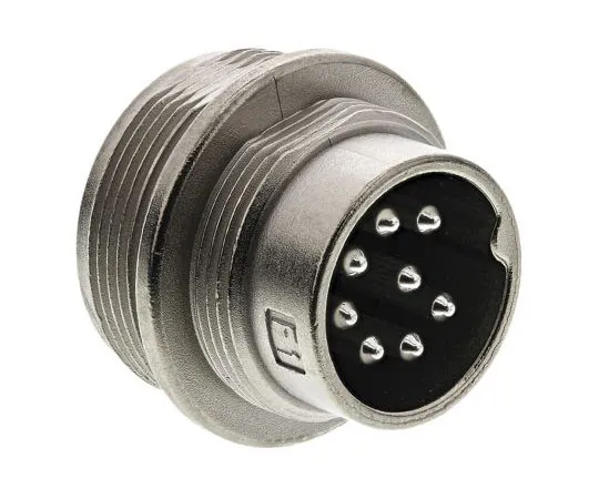 63-7380-38 Amphenol C 091 D Series, 8 Pole Din Plug Plug, 5A, 100 V ac/dc IP67 C091-31W008-1002
