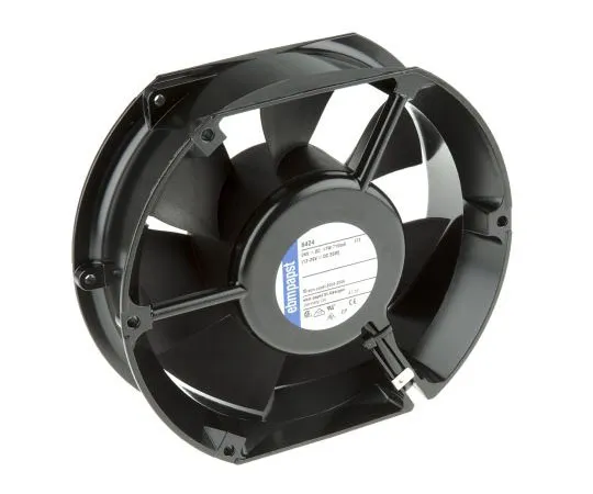 63-7457-21 ebm-papst 6400 Series Axial Fan, 150 x 172 x 51mm, 410m³/h, 17W, 24 V dc 6424