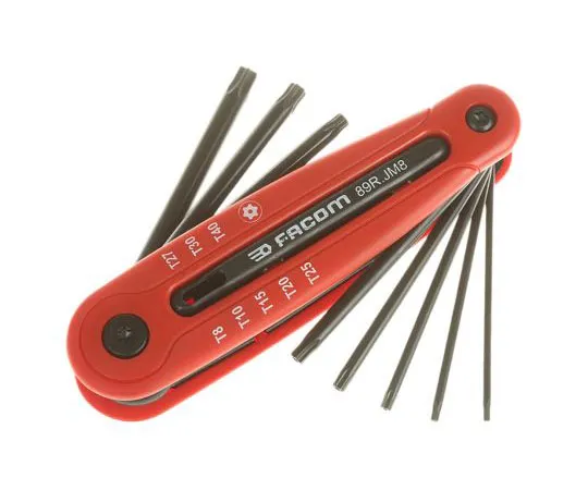 63-7448-79 Facom 8 piece Folding Torx key set 89R.JM8