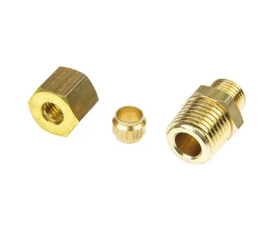 63-7437-83 Legris 6mm x 1/4 in BSPT Male Straight Coupler Brass Compression Fitting 0105 06 13