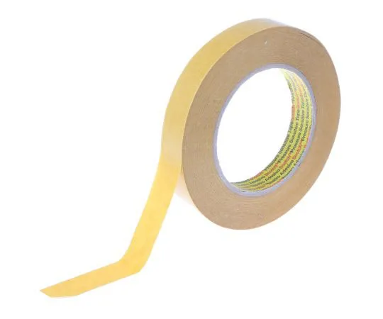 63-7527-25 3M 9040 Beige Double Sided Paper Tape, 19mm x 50m, 0.1mm Thick 24 779