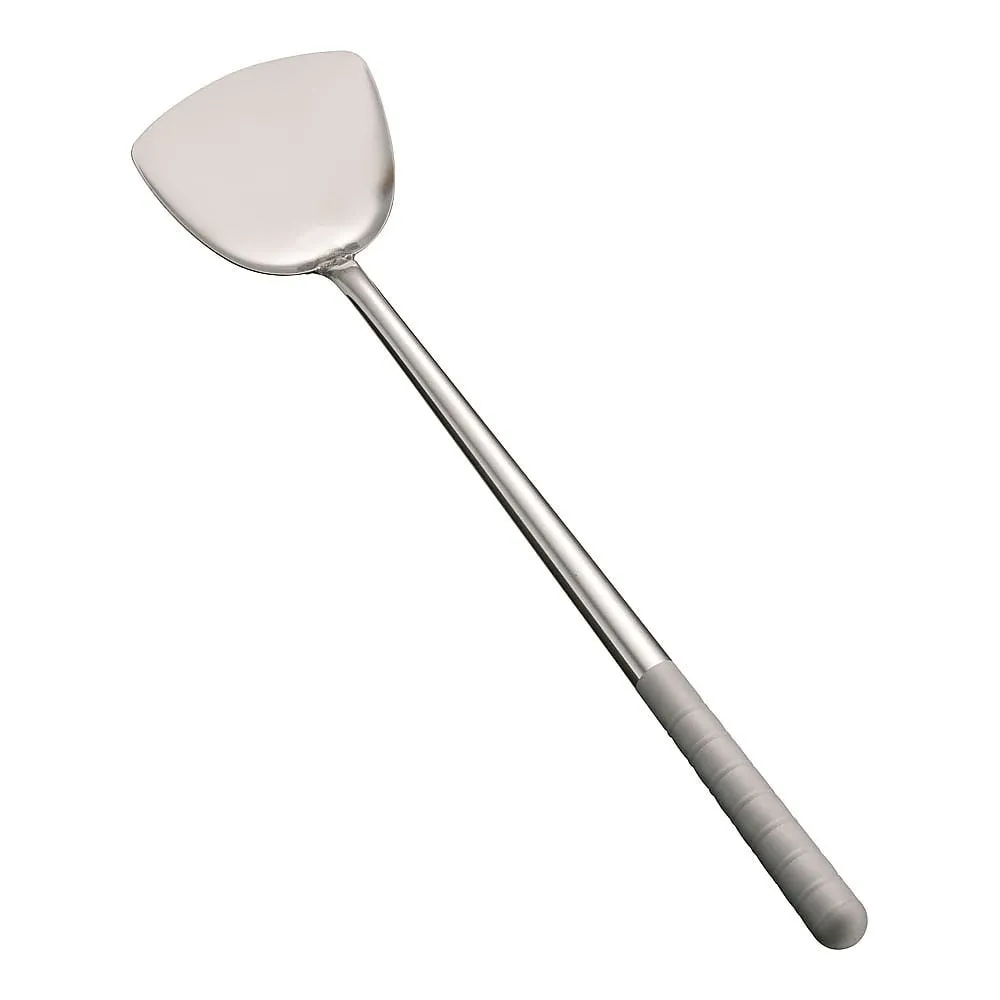 62-6445-01 All Stainless Steel Blast Processing Chinese Spatula Small