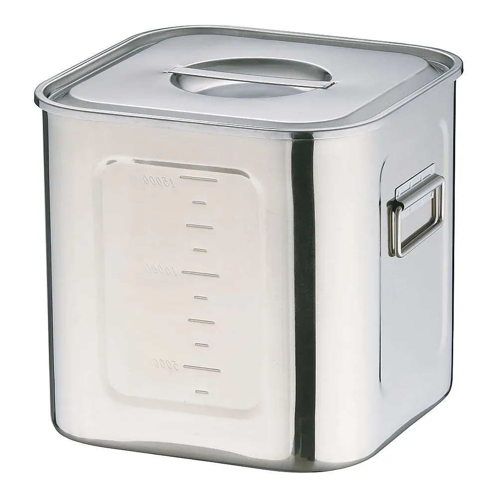 62-6386-44 Eco Clean UK Deep Square Kitchen Pot 27 cm AEK1312