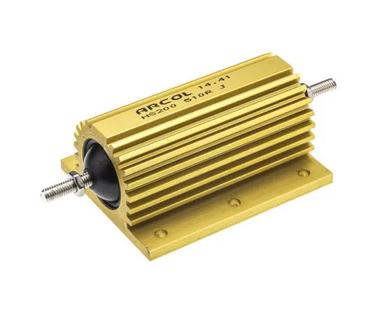 63-7449-86 Arcol HS200 Series Aluminium Ho***d Axial Wire Wound Panel Mount Resistor, 510Ω ±5% 200W HS200 510R J