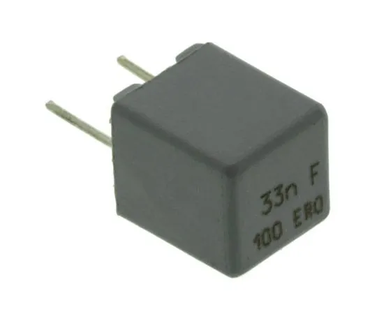 63-7388-33 Vishay 33nF Polypropylene Capacitor PP 63 V ac, 100 V dc ±1% Tolerance Through Hole MKP 1837 Series MKP1837333011
