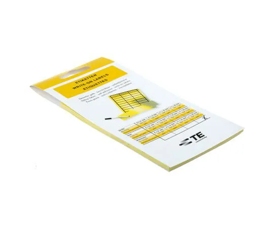 63-7443-17 Idento Black/Yellow Address Label, 11 x 38mm, Pack of 220 TEK 1138