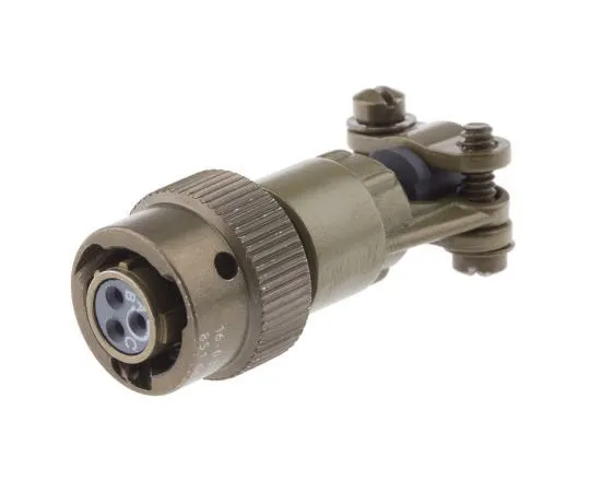 63-7382-30 Souriau 851 Series, 3 Way Cable Mount MIL Spec Circular Connector Plug, Socket Contacts,Shell Size 8, Bayonet Coupling, 85106EC833S50