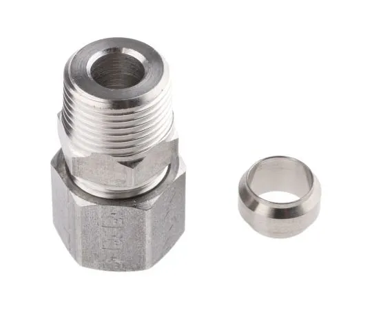 63-7473-96 S/steel stud coupling,3/8in BSPT Mx10mm 1805 10 17