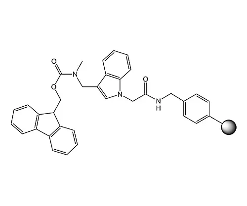 61-0401-20　［Discontinued］[3-({Methyl-Fmoc-Amino}-Methyl)-Indol-1-Yl]-Acetyl AM Resin 855116 1G　8551160001