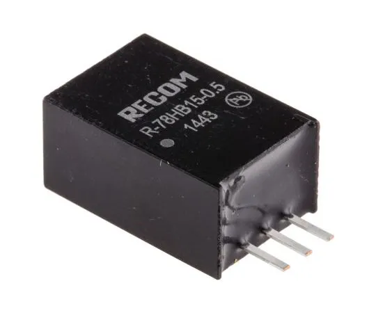 63-7356-36 Recom Switching Regulator, 20 → 72V dc Input, 15V dc Output, 500mA R-78HB15-0.5