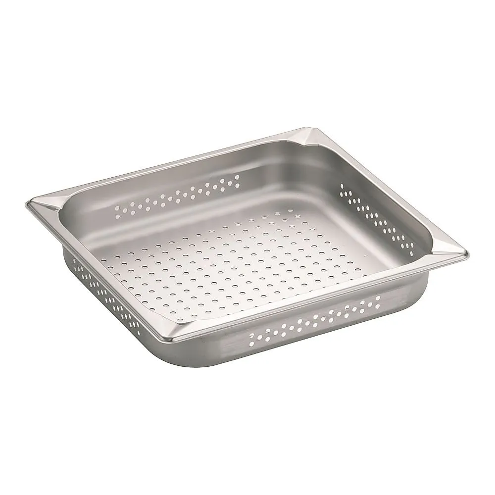 62-6360-73 KINGO Stainless Steel Hole Hotel Pan 2/3 x 65 23065PS