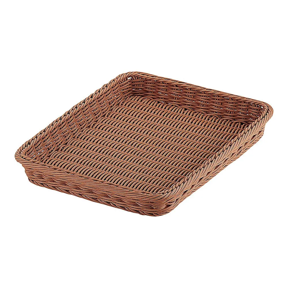 62-6582-52 PP Bakery Basket Square Brown 40 Type BB-402-BR