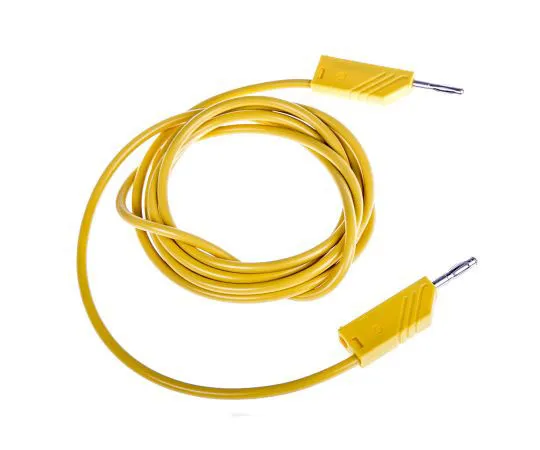 63-7500-28 Hirschmann Test & Measurement Test lead, 16A, 60V dc, Yellow, 2m Lead Length 934065103