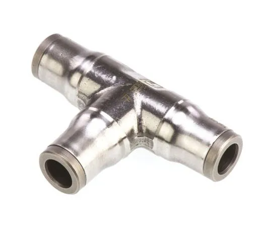 63-7434-05 Legris 3804 Pneumatic Tee Tube-to-Tube Adapter, Push In 6 mm x Push In 6 mm x Push In 6 mm 3804 06 00