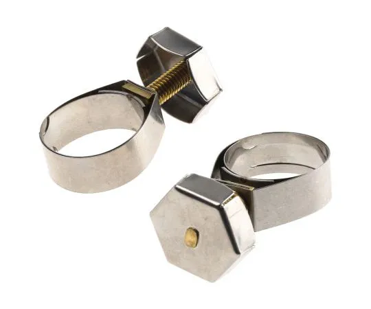 63-7469-12 Unex Brass (Bolt), Stainless Steel Thumb Hex Unex, 11mm Band Width, 19.8mm - 25mm Inside Diameter 9932