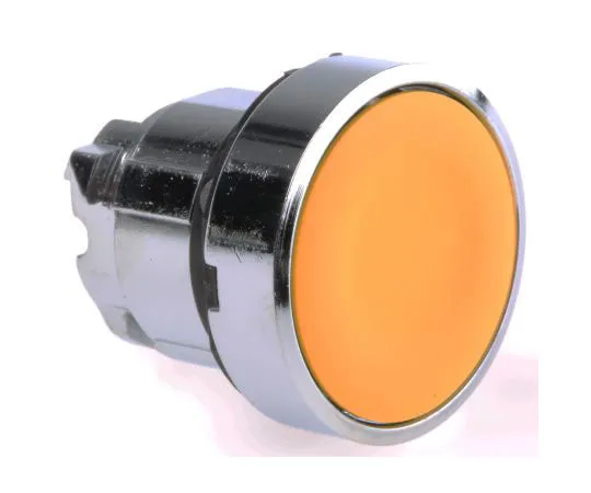 63-7493-46 Schneider Electric Harmony XB4 Series, Yellow Push Button Head, Spring Return, 22mm Cutout ZB4BA5