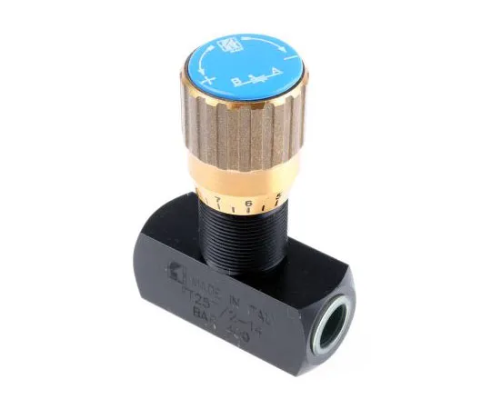63-7520-90 RS PRO Line Mounting Hydraulic Flow Control Valve, G 1/4, 400 bar 390-7673