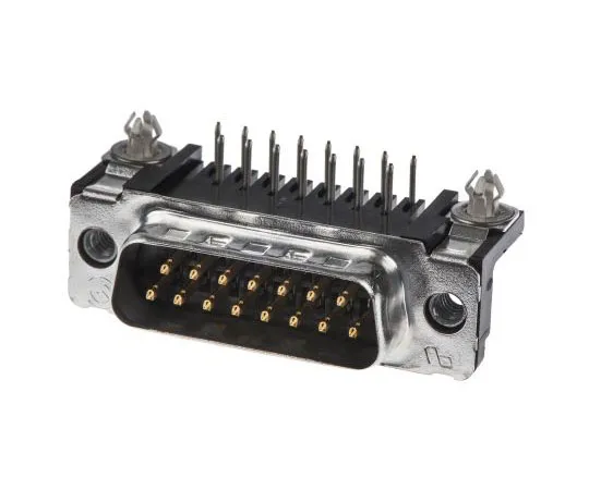 63-7548-76 TE Connectivity AMPLIMITE HD-20 Series, 15 Way Right Angle Through Hole PCB D-sub Connector Plug, 2.74mm Pitch 5747841-4