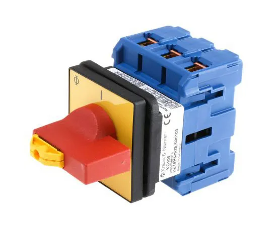 63-7416-65 3 Pole Panel Mount Non Fused Isolator Switch, 100 A, 37 kW, IP65 KG100T203/GBA016E