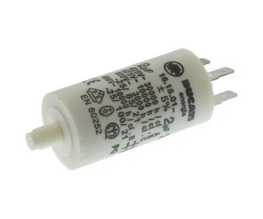 63-7519-66 Ducati Energia 2μF Polypropylene Capacitor PP 500V ac ±5% Tolerance Stud Mount 4.16.15 Series 4.16.15.01.64