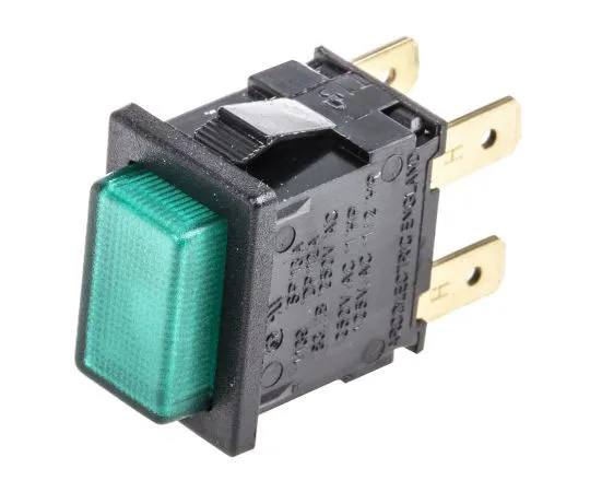 63-7449-02 Arcolectric Double Pole Double Throw (DPDT) Latching Push Button Switch, 12.9 x 19.1mm, Panel Mount, 250V ac H8353ABNAB