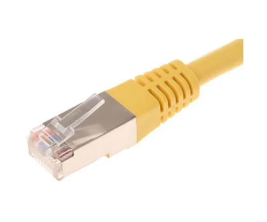 63-7473-70 Decelect Forgos Yellow PVC Cat5 Cable FTP, 500mm Male RJ45/Male RJ45 CR503B05CJN