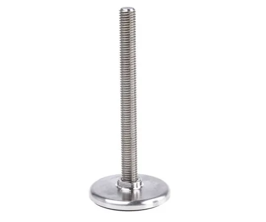 63-7528-22 Nu-Tech Engineering Stainless Steel Adjustable Feet A315/002 60mm Dia. 140mm 1250kg Static load Capacity ,125mm M12 A315/002