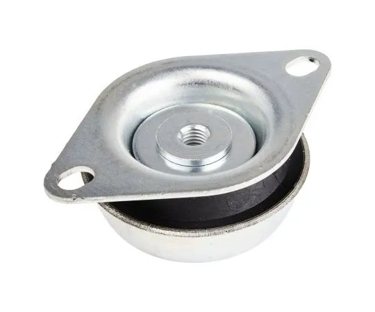 63-7385-43 RS PRO M12 Zinc Plated Steel Anti Vibration Mount 360 Compression Load ,130mm dia. Natural Rubber +100°C 162-3214