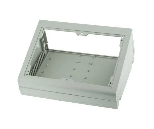63-7385-03 Bopla Ultrapult, Sloped Front, ABS, 290.9 x 198.9 x 120.4mm Desktop Enclosure, Light Grey 45620185