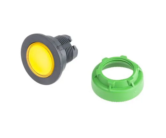 63-7390-19 Schneider Electric Harmony ZB5 Series, Yellow Push Button Head, Spring Return, 30mm Cutout ZB5FW383