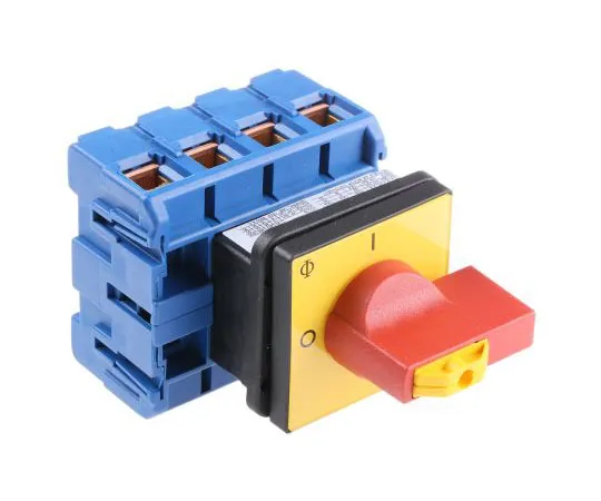63-7464-37 4 Pole Panel Mount Non F***d Isolator Switch, 100 A, 37 kW, IP65 KG100T204/GBA007E